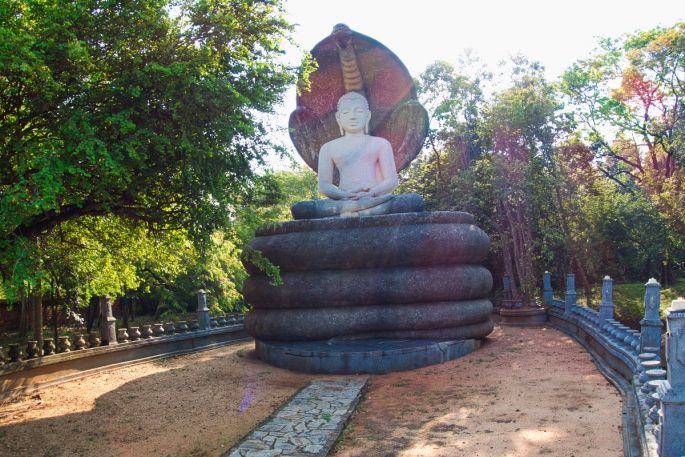 Buddha and snake at Pidurangala