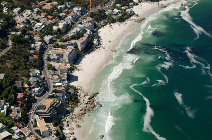 Cape Town's beaches: Aerial view