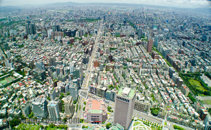 View of Taipei from Taipei 101