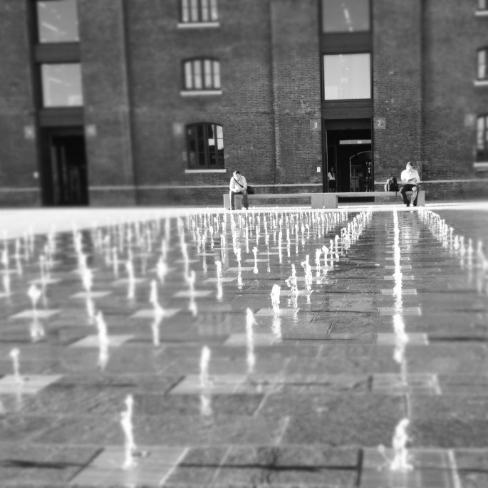 The new Granary Square at King's Cross