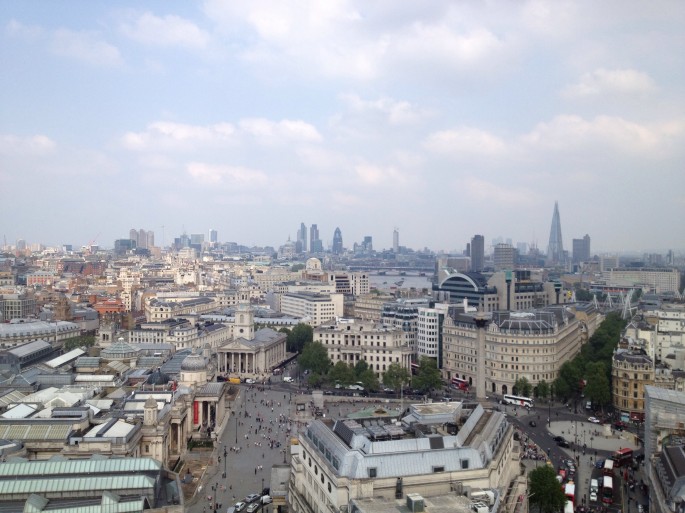 The Shard and the London skyline as seen from New Zealand House