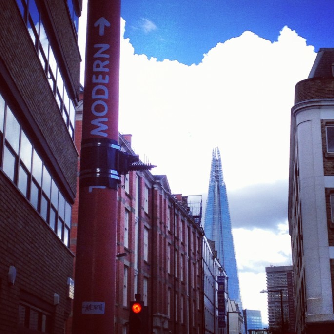 Modernity this way: The Shard as seen from Southwark