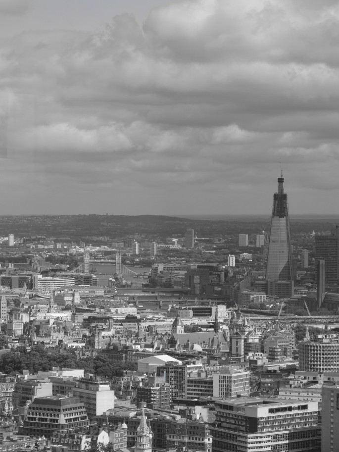 The Shard as seen from The BT Tower