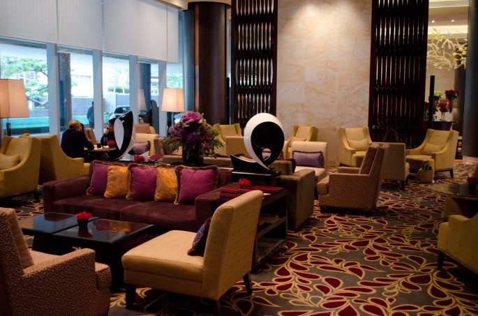 Lounge at Fairmont Makati