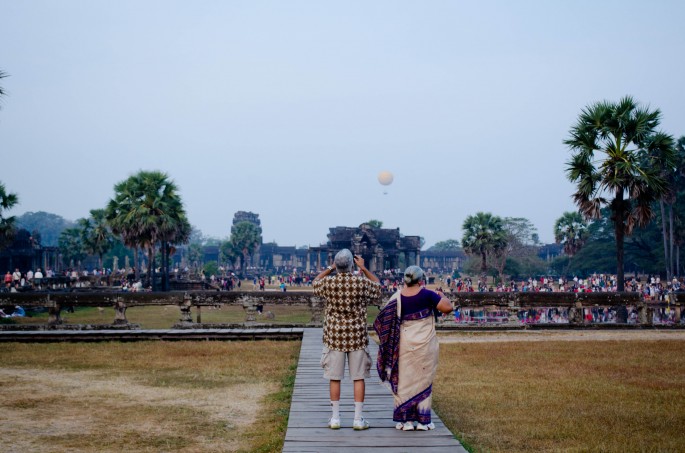 Angkor Wat Tourists