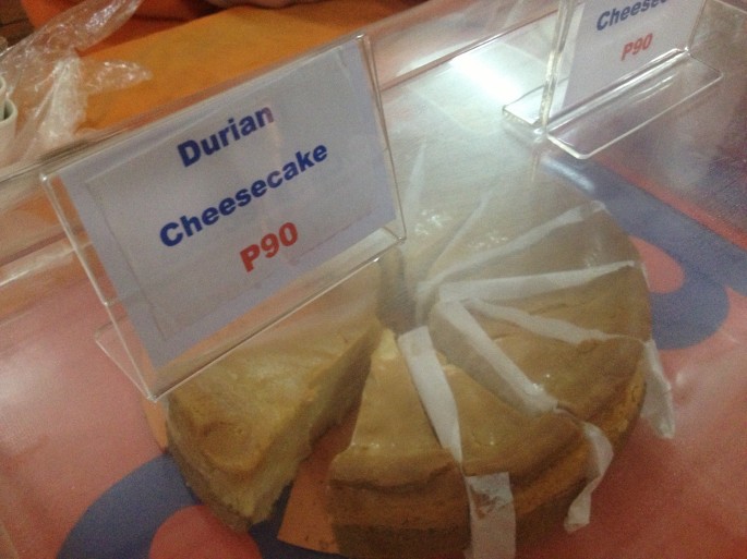 Durian cheesecake