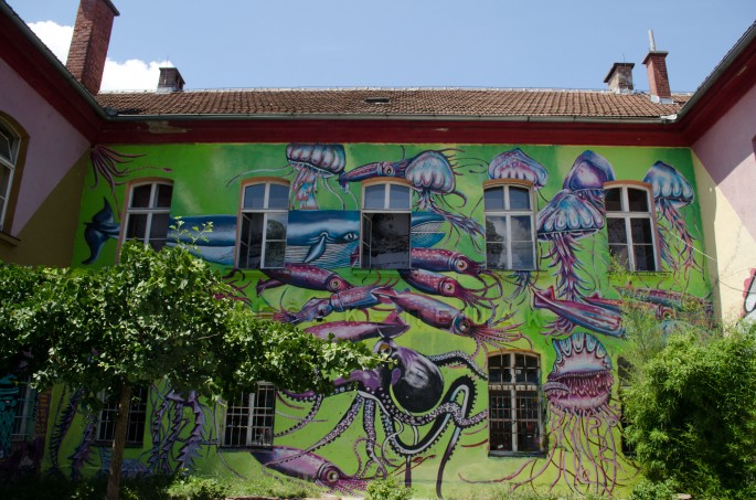Ljubljana has a vibrant street art scene