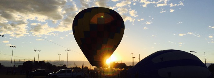 At the annual Colorado River Crossing Balloon Festival in Yuma, Arizona