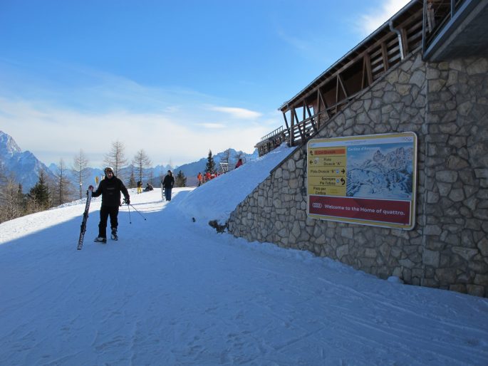 Skiing In Cortina