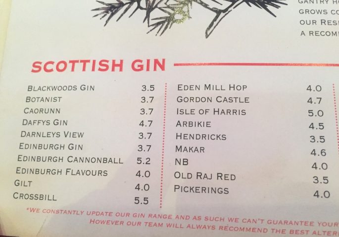 Scottish gin