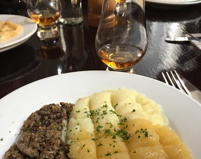 Scotch Whisky and haggis