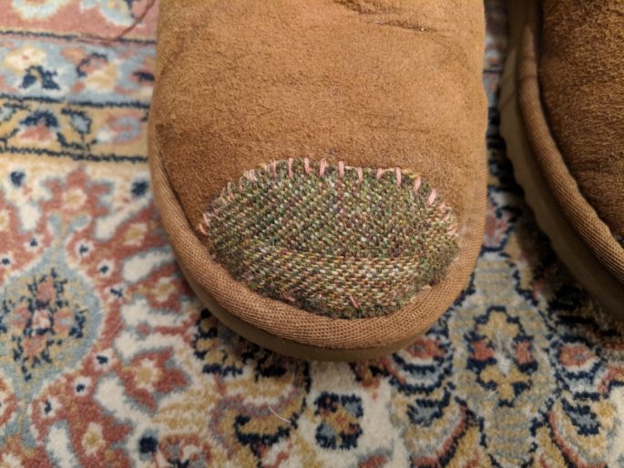 how to fix a hole in uggs