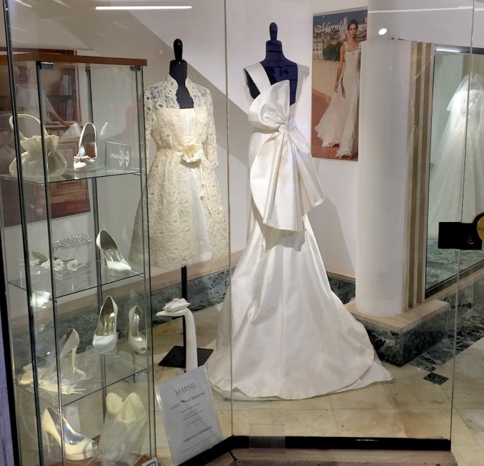 wedding dress in Rome