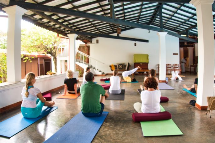 yoga class at barberyn Sands hotel