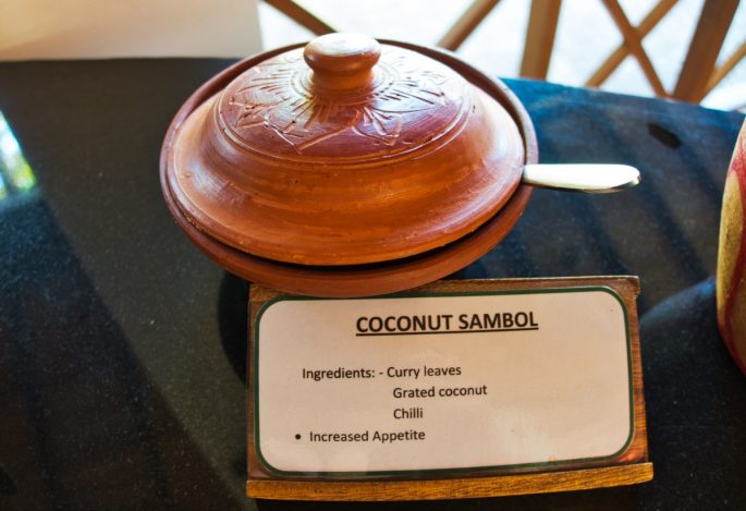 Coconut Sambol at Barberyn Sands