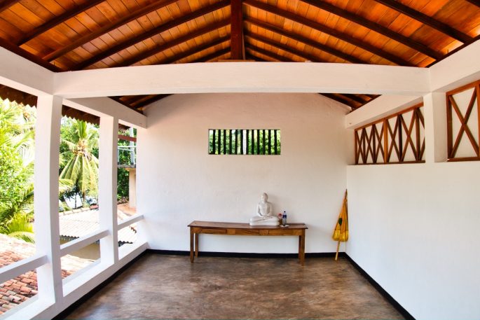 Meditation room at Barberyn Sands