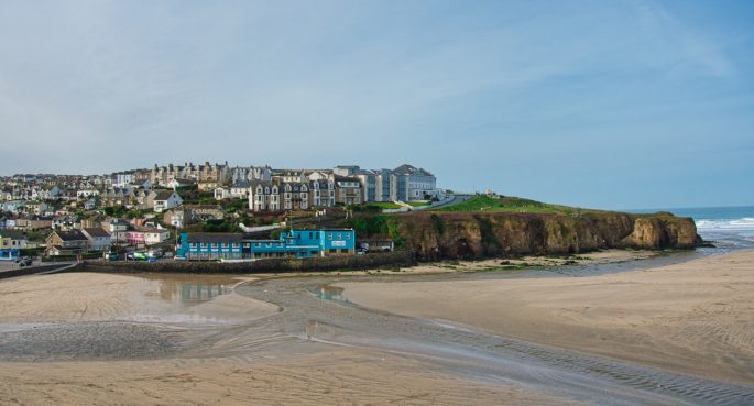 Cornwall beach at Perranporth