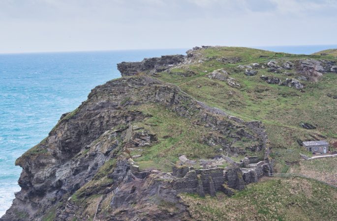 Tintagel Castle in Cornwall