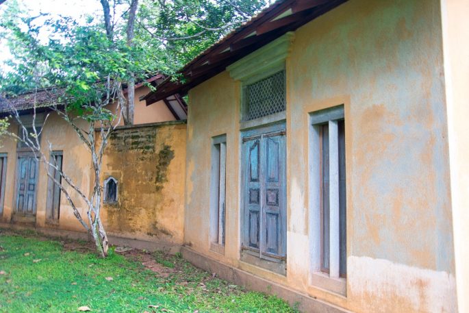 Lunuganga Geoffrey Bawa Estate Pastel building