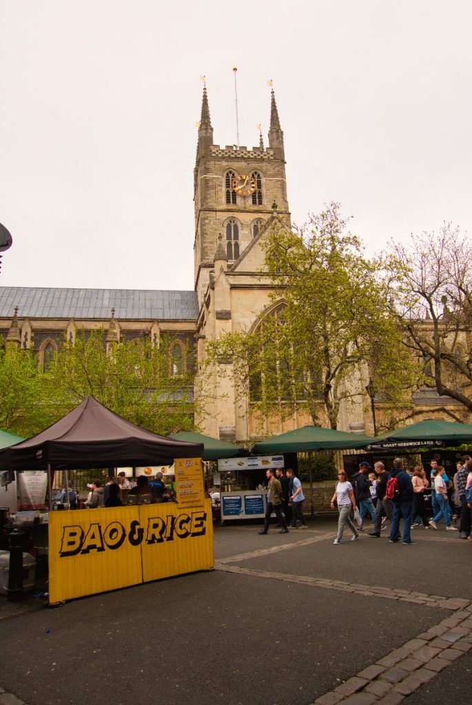 Things to do near the shard - market stall