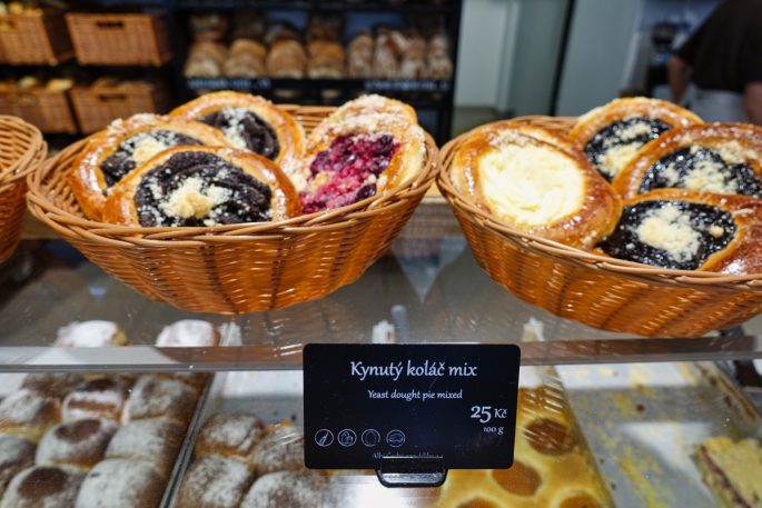 Pastries at Antoninovo bakery