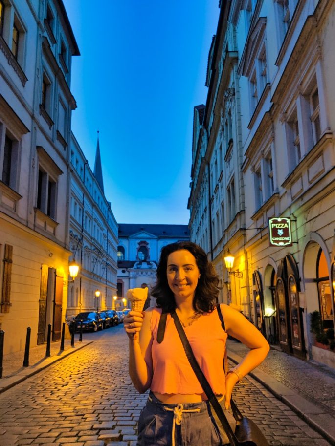 Me With Ice Cream in Prague