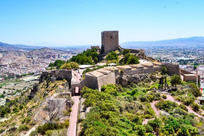 View of Lorca Castle