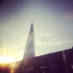 The View of The Shard from the train out of Waterloo