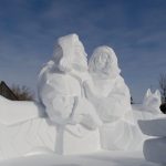 Another elaborate snow sculpture