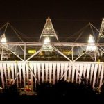 Olympic Stadium by Night London 2012