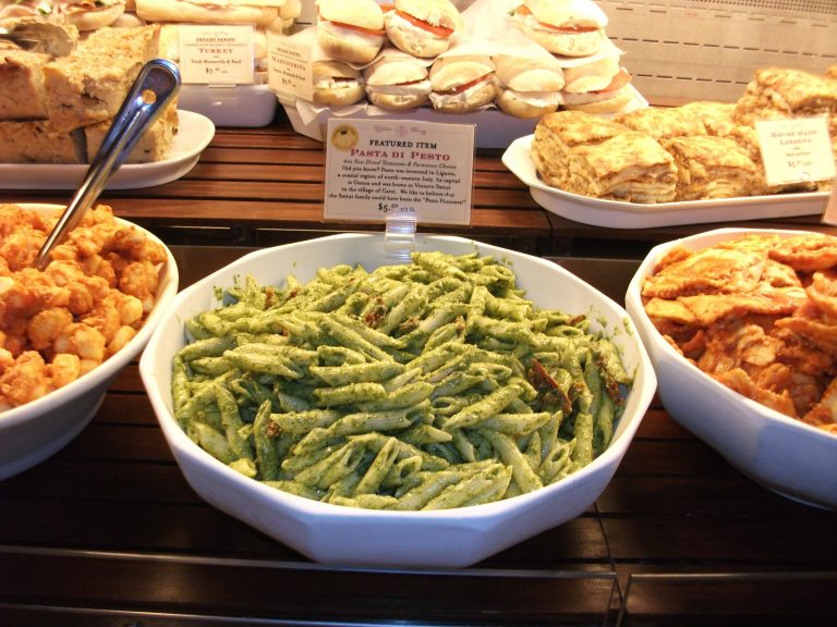 Pesto made with Genovese basil